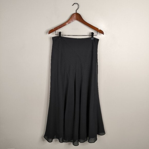 Cartise Canada Whismigoth Dark Fairy Chiffon Goth Flowy Midi Skirt 8 - Picture 3 of 8